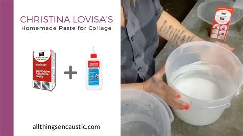 Christina Lovisa S Homemade Paste For Collage Encaustic