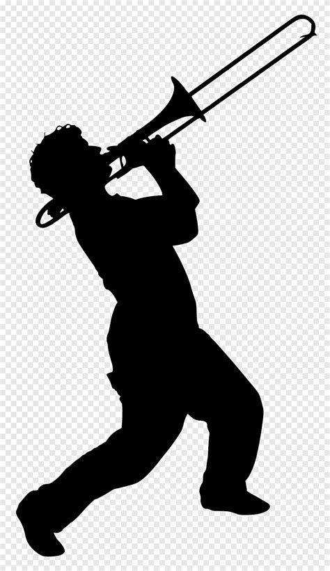 Trombone Silhouette Music Trombone Angle Monochrome Png Pngegg