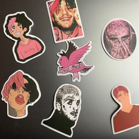 Lil Peep Stickers Pop Music Stickers For Phone Bottle Laptop Etsy