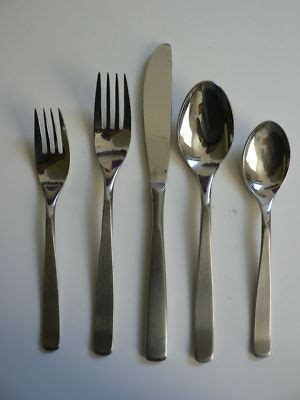 5 Pc WMF Cromargan Nortica Flatware Set Fork Knife Spoon Mid Century