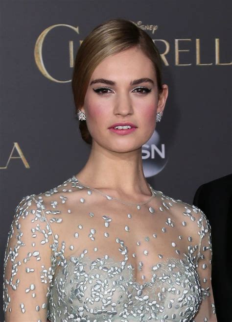 Lily James At The Cinderella World Premiere In Los Angeles On March