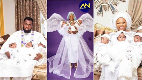 Rev Obofour Wife Poses For Photo With Her Triplets Like Angel