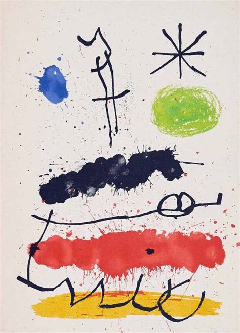 Joan Miró Obra inédita recent 1964 Subasta Real Subastas de Arte