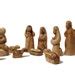 Olive Wood Nativity Figures Cow Donkey Camel Hand Carved Scene