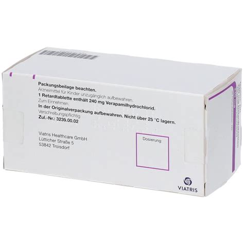 Isoptin Rr Mg Retardtabletten St Shop Apotheke