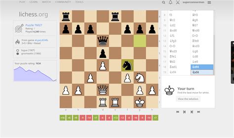 Lichess Puzzle did not load the black king : r/chess