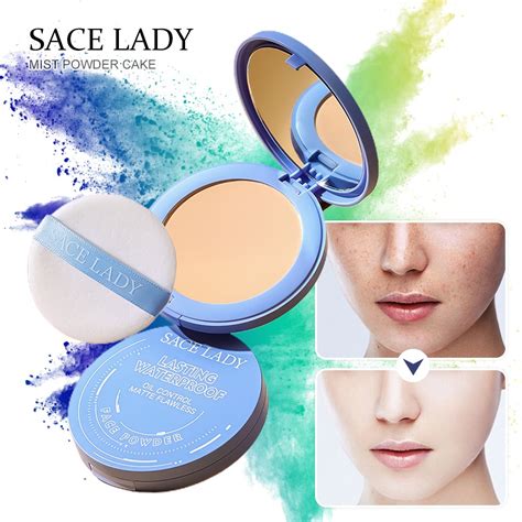 Sace Lady Oil Control Compact Powder Waterproof Matte Face Powder