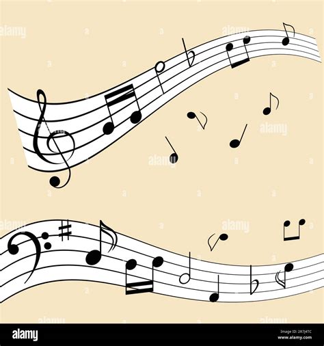 Music Notes Score Stock Vector Images Alamy