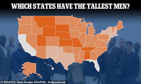 El Mapa Revela Los Estados De EE UU Con Los Hombres Más Altos Y Más