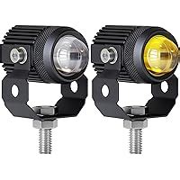 Colight Motorcycle Fog Lights Inch Remote White Amber Strobe