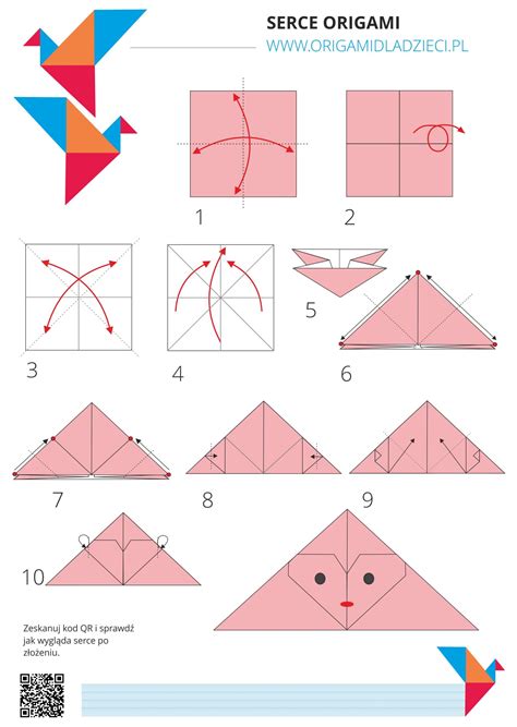 Walentynkowe Serce Origami Origami Dla Dzieci