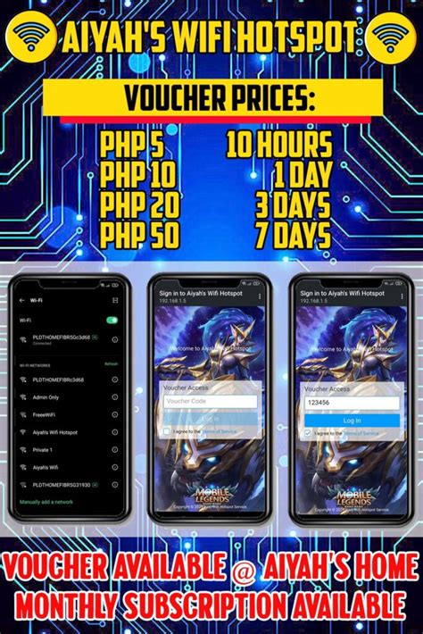 Piso Wifi Tarpaulin Layout Yellow And Blue Theme