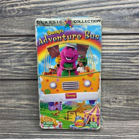 Vtg Barneys Adventure Bus Classic Collection 1997 VHS Tape Movie