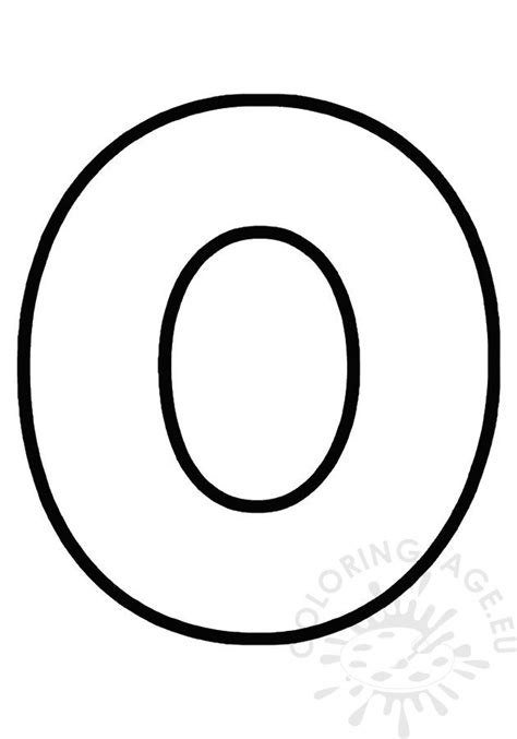 Printable Bubble Letter O Coloring Page