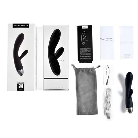 SVAKOM Alice Waterproof Rabbit Vibrator - Black | 2025