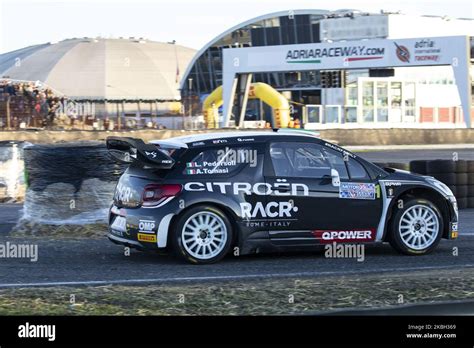 Pedersoli Tomasi Driving The Citroen Ds Wrc Competes During The