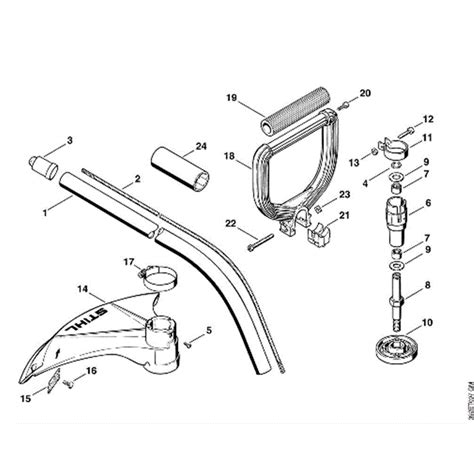 Stihl FS 80 Brushcutter FS80 4137 Parts Diagram F Drive Tube FS 75