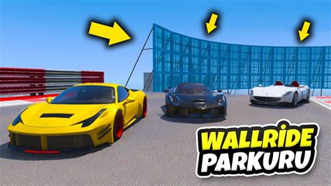 Ferrari Ailesi Arabalar Wallride Parkurunda Yar Yor Gta Youtube