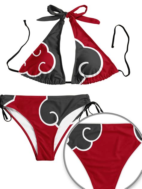 Akatsuki Summer Bikini Naruto Bikini Anime Bikini Swimsuit HookTab