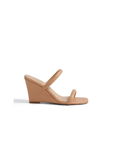 Midas Kimi Nude Leather Slides David Jones