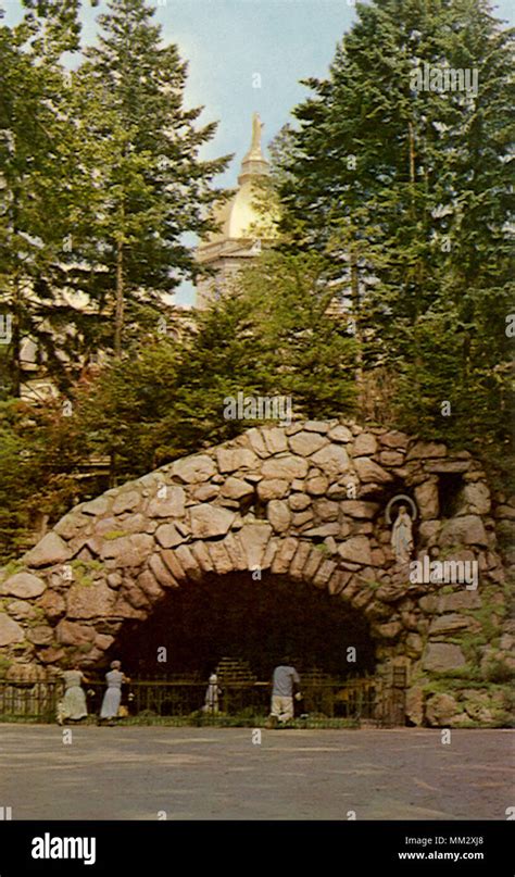 Grotto at Notre Dame. South Bend. 1960 Stock Photo - Alamy