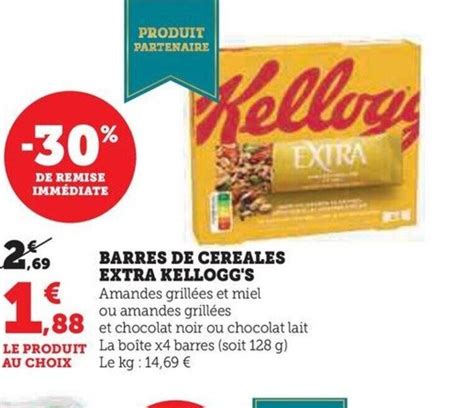 Promo Barres De Cereales Extra Kellogg S Chez Hyper U