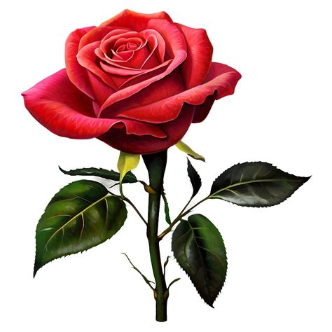 Download Vibrant Red Rose Png 23