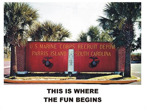 Parris Island Welcome To Parris Island Parris Island Sign The Famous