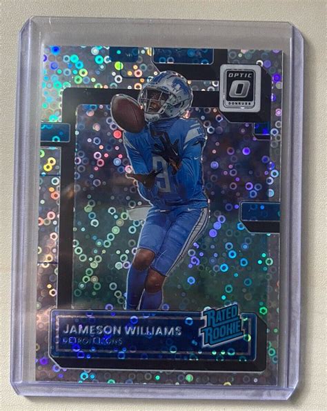 Panini Donruss Optic Rated Rookie Jameson Williams Silver Disco