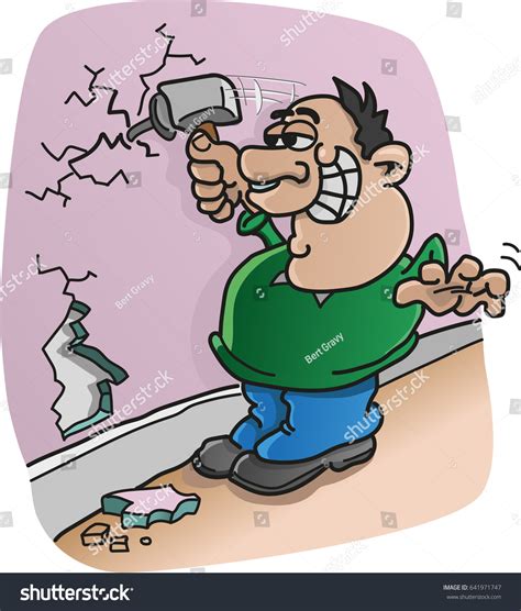 Handyman Cartoon Vector Stock Vector (Royalty Free) 641971747