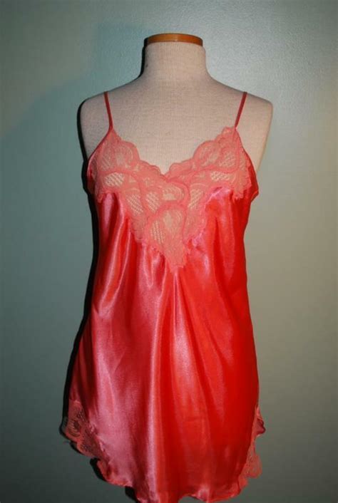 Vintage Victorias Secret Chemise Slip Nightgown Gold … Gem