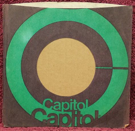 Capitol 45 Rpm Record Company Sleeves Page Capitol