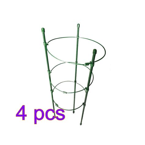 Tomato Cage 4pcs Plants Support Trellis Climbing Ring Cage Stand For Pepper Eggplant Tomato