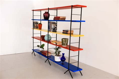 Large Vintage Ladder Frame Shelf - Three Posts – Huisraad Modern