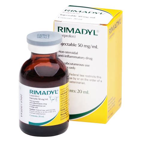 Rxvzoetisrimadyl Carprofen Injection 50mgml 20ml Zoetis