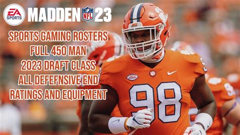 Madden Nfl 23 2023 Draft Class Full De Ratings Equipment And