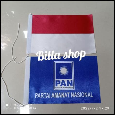 Jual Terbaru Bendera Meja Partai Pan Bendera Merah Putih Shopee