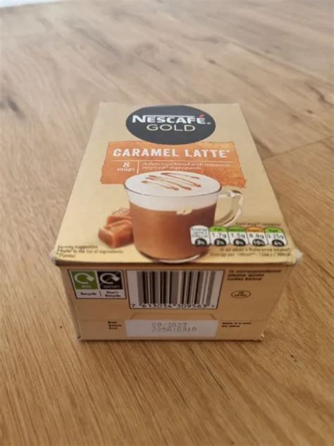 72 MUGS OF Nescafe Gold Caramel Latte Instant Coffee SACHETS 9X8 BBE