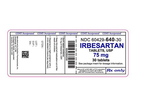 Irbesartan By Golden State Medical Supply Irbesartan Tablet