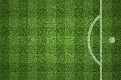 Premium Photo Soccer Field Or Football Field On Green Grass Background