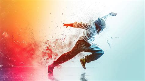 Ai Generated Hip Hop Dancing Class Advertisment Background With Copy