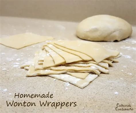 Homemade Wonton Wrappers • Curious Cuisiniere