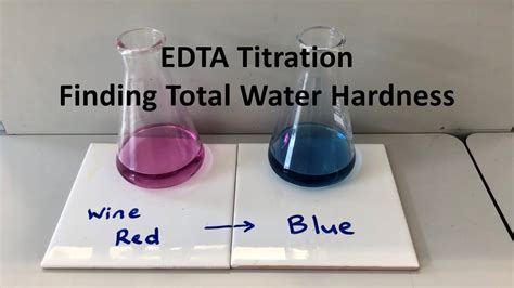 Total Water Hardness Using EDTA Titration YouTube