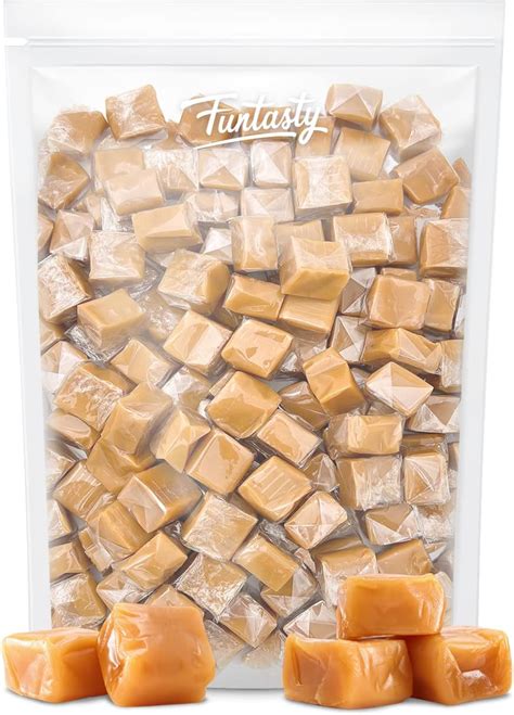 Funtasty Caramelos Cuadrados De Caramelo De Vainilla Paquete A Granel