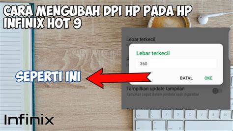 Cara Mengubah Dpi Di Hp Infinix Hot Setting Dpi Infinix Youtube