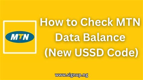 How To Check Mtn Data Balance With Ussd Code Step By Step Guide