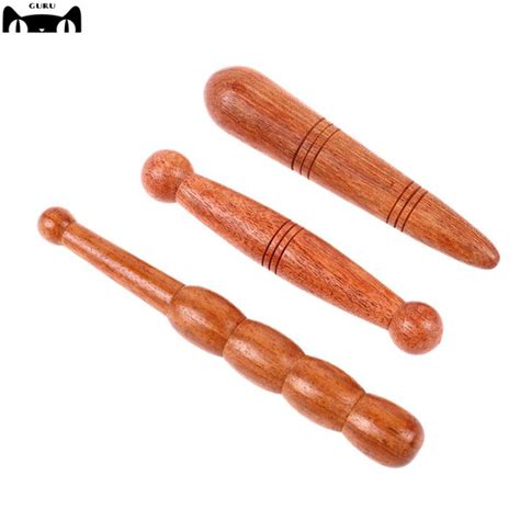 Guru 1pc Wooden Foot Body Massage Wooden Stick Acupuncture Foot