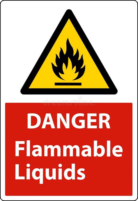 Danger Flammable Liquids Sign Stock Illustrations 255 Danger Flammable Liquids Sign Stock