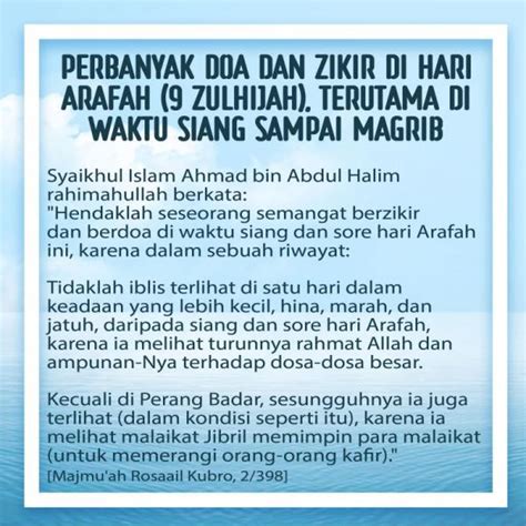 Doa Terbaik Di Hari Arafah Imagesee