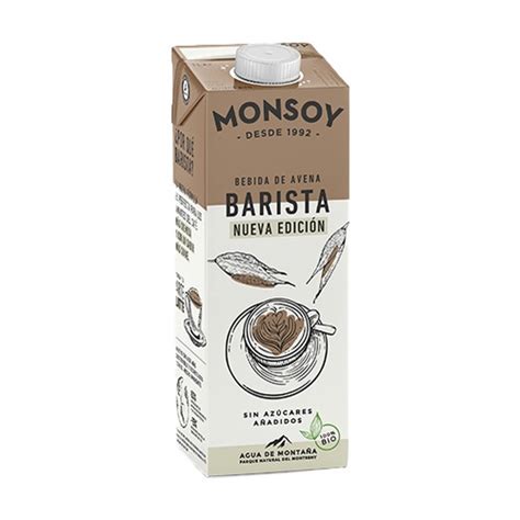 BEBIDA DE AVENA BARISTA BIO 1L MONSOY EsNaturalBarcelona